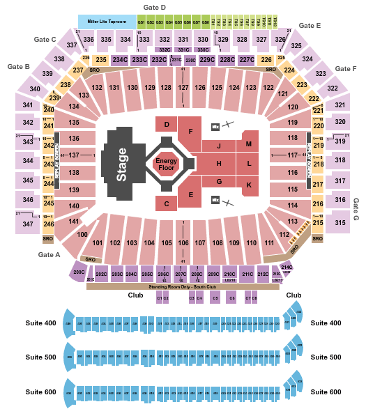 Ford Field Kendrick Lamar Seating Chart